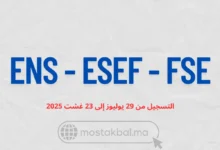 ولوج سلك الإجازة في التربية 2025-2026: ENS - ESEF - FSE